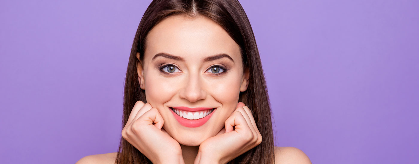 Woman with bright smile